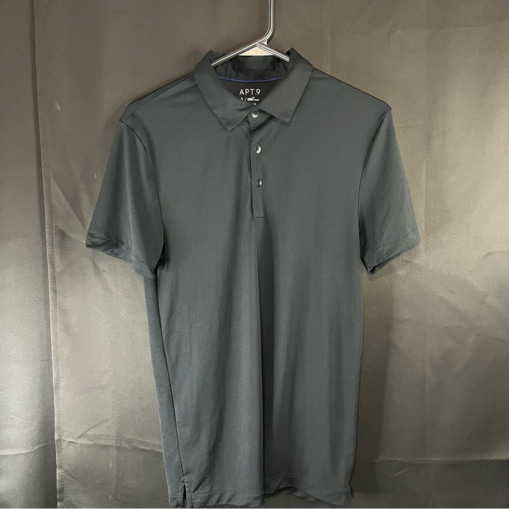 APT 9 Black polo Size Small EUC